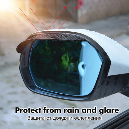 2PCS Car Rearview Mirror Rain Eyebrow