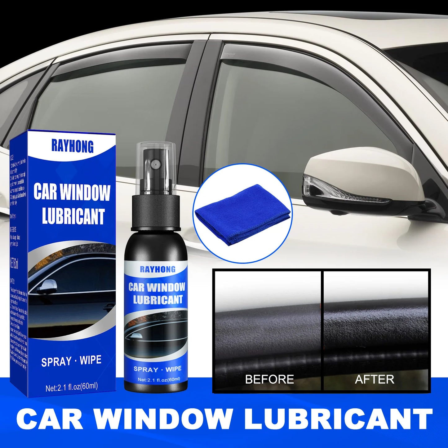 Window Lubricant Rubber Door And Rubber Strip Car Softener