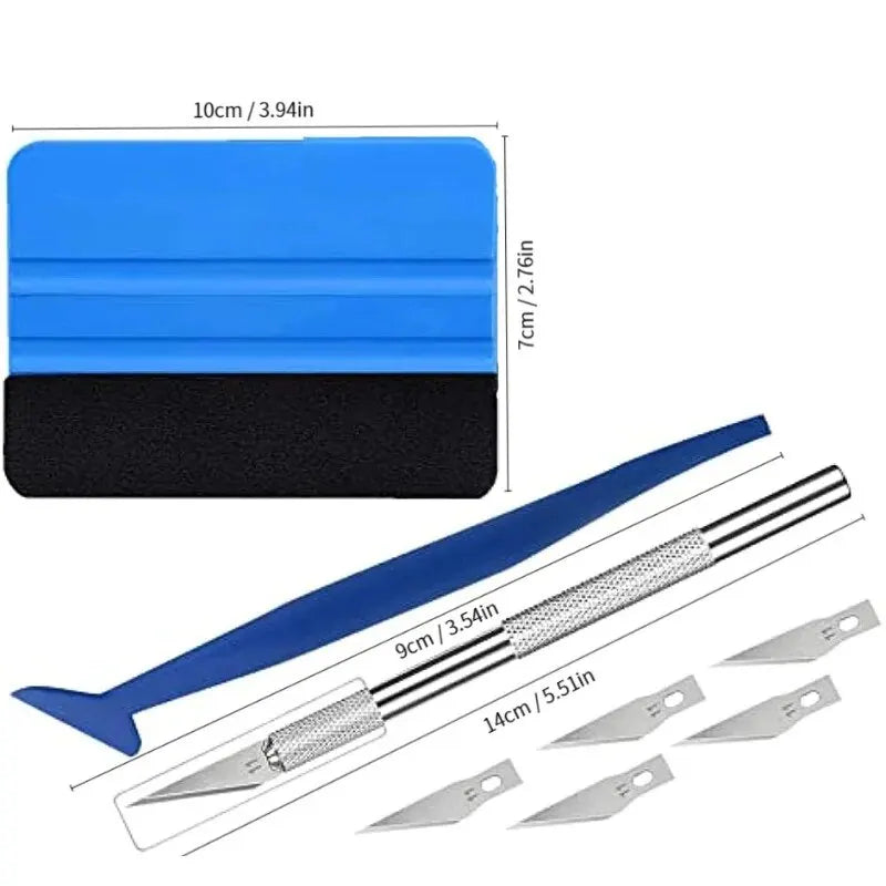 11-Piece Car Wrapping & Window Tinting Squeegee Applicator Tool Kit